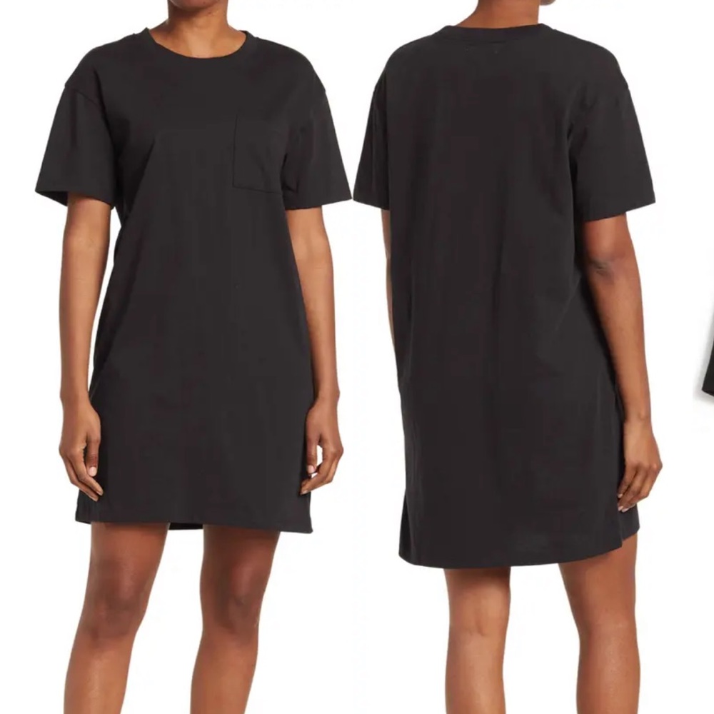 Madewell black t shirt dress